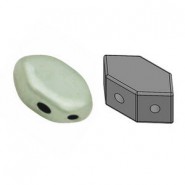 Les perles par Puca® Paros beads Opaque light green ceramic look 03000/14457